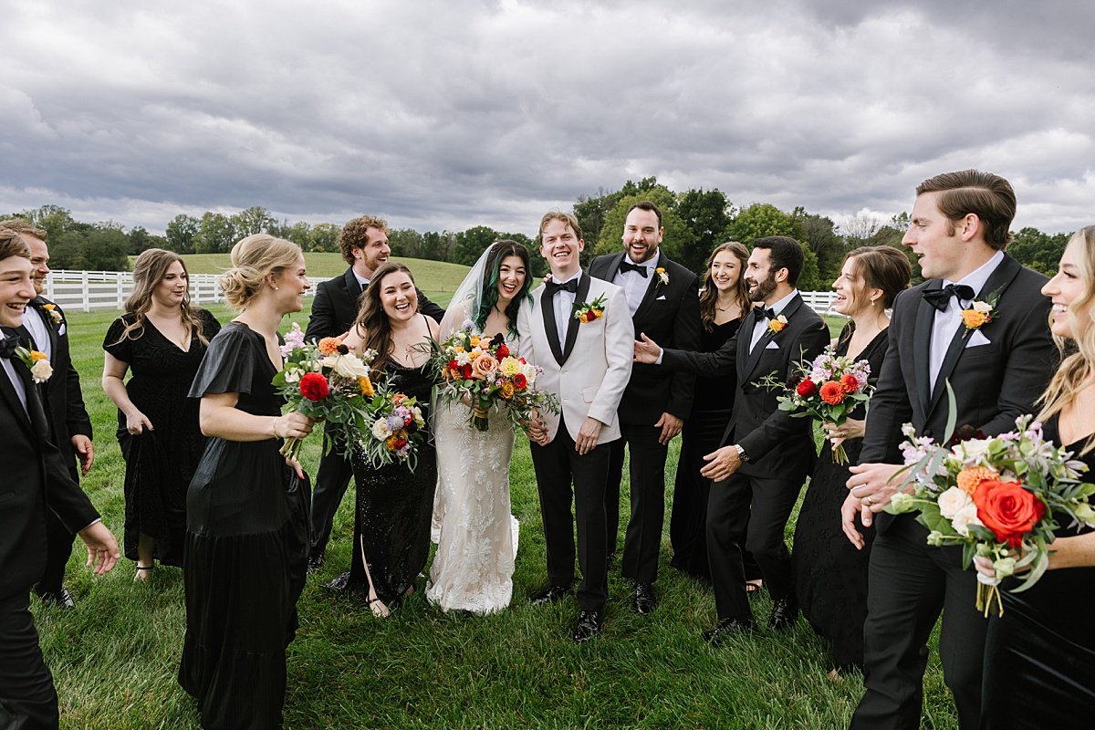 rachel + matt | a vibrant and bold fall wedding at vignon manor farm