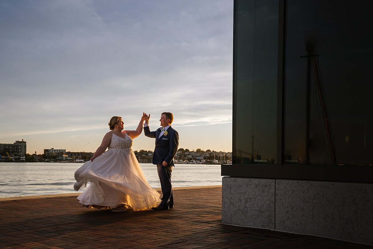 allie + hunter | a joyful waterfront wedding at frederick douglass