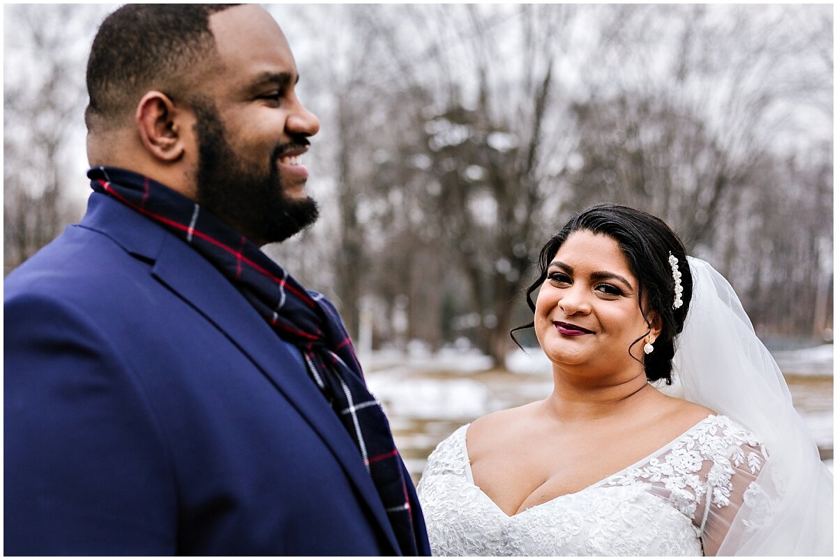 megan + anthony | a snowy winter wedding on valentine's day