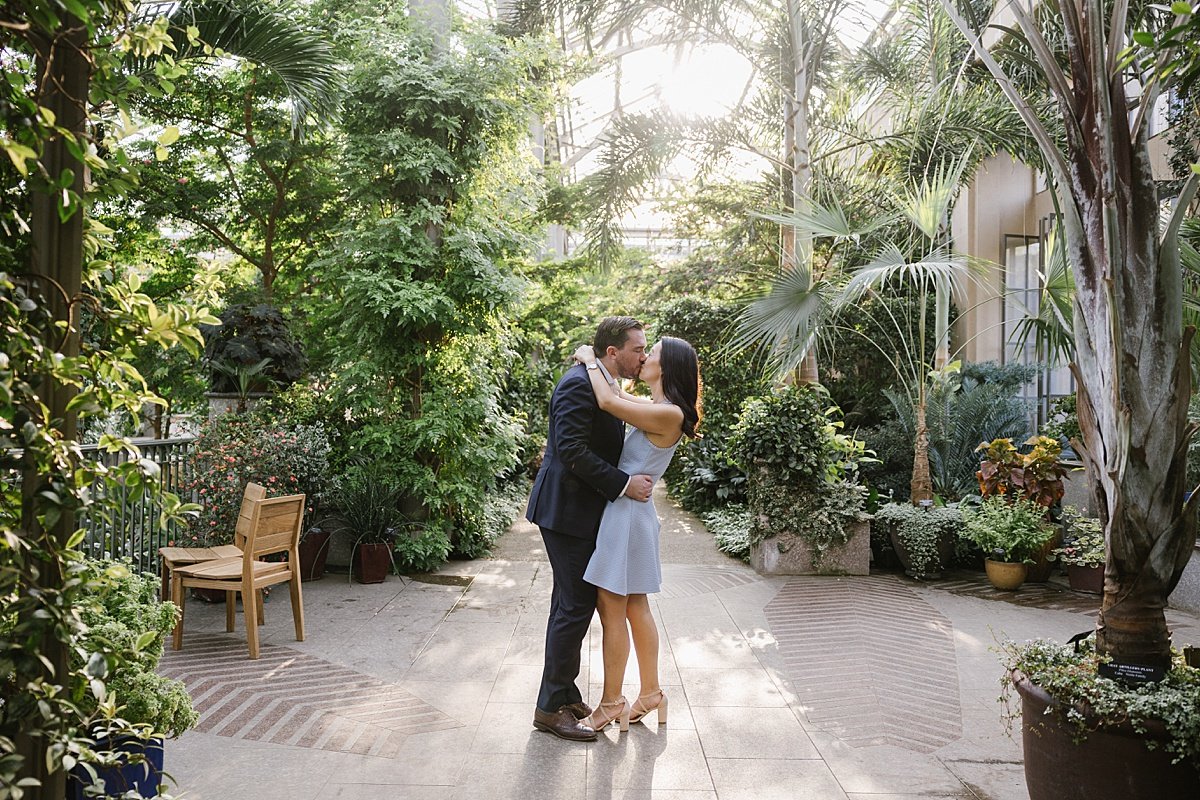 becky + thomas | a lush, romantic longwood gardens engagement