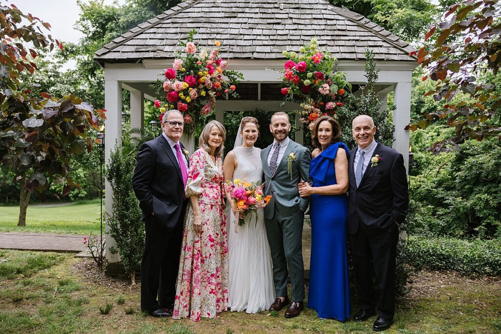 a family portrait full of color and flattering natural light